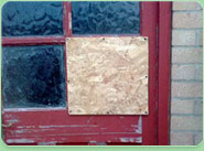boarded up Mirfield